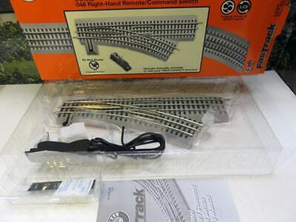 LIONEL TRAINS  - 81948- 048 RIGHT HAND REMOTE/COMMAND SWITCH TRACK-NEW- SH