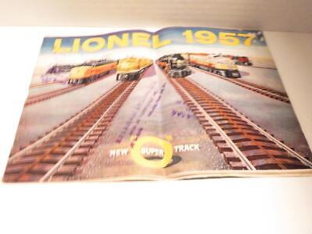 LIONEL POST-WAR  1957 COLOR LIONEL CATALOG- FAIR -- CREASED - B1A