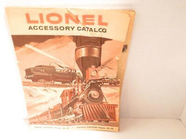 LIONEL POST-WAR  - 1959 BLACK AND WHITE ADVANCE ACCESSORY CATALOG- FAIR -W23