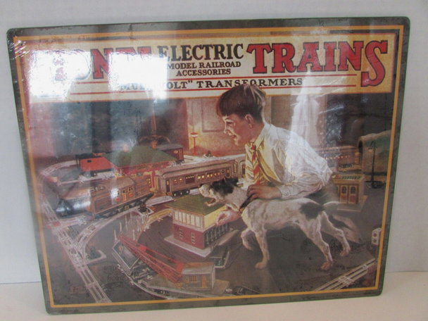 Hallmark Great American Railway 1926 Lionel Catalog Cover Tin Sign  Sealed