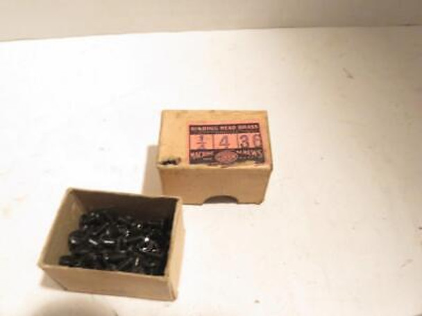 SCREWS - BLACK NICKELED 1/4 - 4/36 SCREWS- BOX OF APPROX 70- SR140
