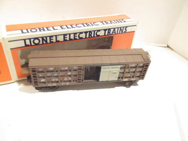 LIONEL 9221 POULTRY DISPATCH CAR- 0/027- NEW- SH