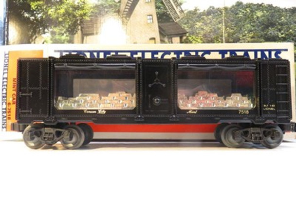 LIONEL- 7518 CARSON CITY MINT CAR -  0/027 - D/C TRUCKS-  NEW- SH