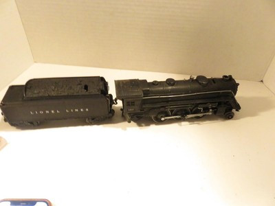 LIONEL POST-WAR TRAINS- 224E D/C STEAM LOCO W/WHISTLE TENDER- - EXC.- S24
