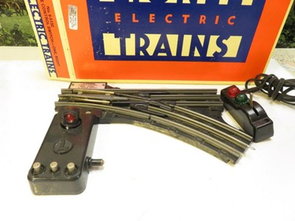 LIONEL 65132 O GAUGE 022 REMOTE RIGHT HAND SWITCH W/CONTROLLER- BOXED-EXC. - B11