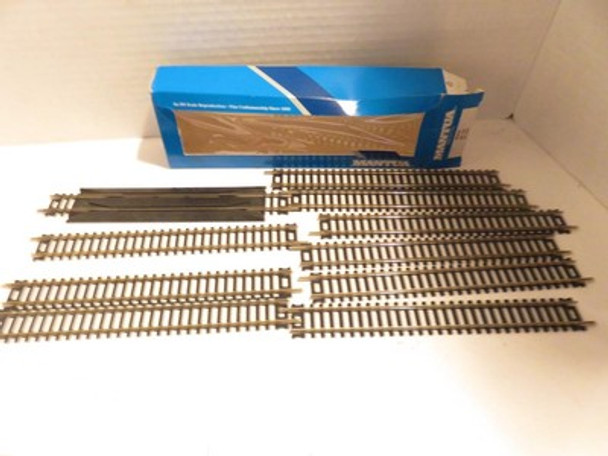 ATLAS HO - TEN NICKEL SILVER STRAIGHT TRACKS- LN-  MANTUA BOX- W31W