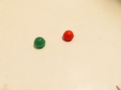 LIONEL PART - POST-WAR RED & GREEN CAPS FOR ZW TRANSFORMER- NEW- H23