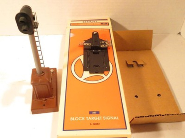 LIONEL 12832- #253 OPERATING BLOCK SIGNAL- 0/027- EXC. WORKS OK- BOXED- B25
