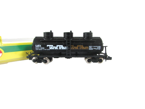 Model Power N Scale Trains 3417 Tank Car GATX10450 Tank Train Black  E5