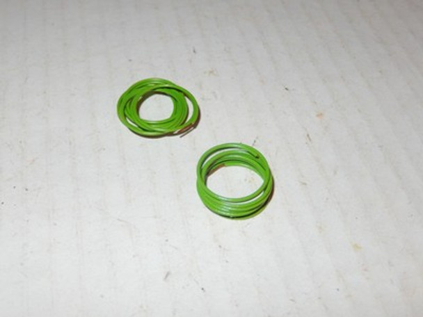 LIONEL PART - ORIGINAL LIGHT GREEN WOUND WIRES- (2) -- NEW - W46 LIONEL PART - ORIGINAL LIGHT GREEN WOUND WIRES- (2) -- NEW - W46