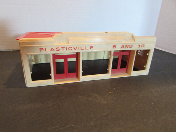Vtg Bachmann Plasticville 5 and 10 Store O Scale Complete Red Roof PR