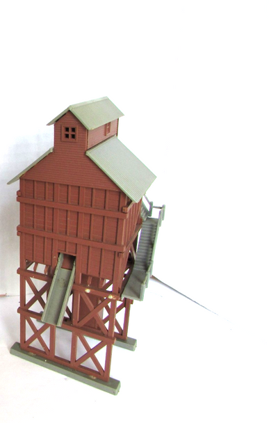 Plasticville HO Coaling Station Brown w/grey Roof  Built up Incomplete PR