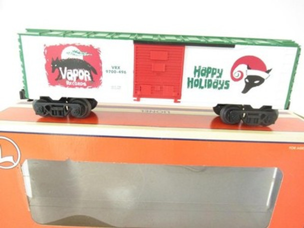 LIONEL CHRISTMAS - 26208- VAPOR RECORDS CHRISTMAS BOXCAR -- 0/027- NEW - B25