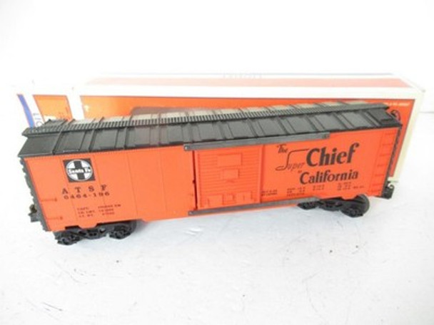 LIONEL 19282 - 6464-196 SANTA FE BOXCAR - D/C TRUCKS- 0/027- NEW - B21