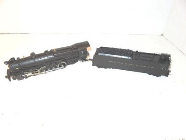 HO TRAINS BOWSER DIECAST PENNSY 4-8-2 M-1A  STEAM LOCO/TENDER- RUNS FINE- H1W