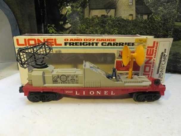 LIONEL POST-WAR 3540 OPERATING TV CAR -  EXC  REPLACEMENT BOX- 0/027 - B21