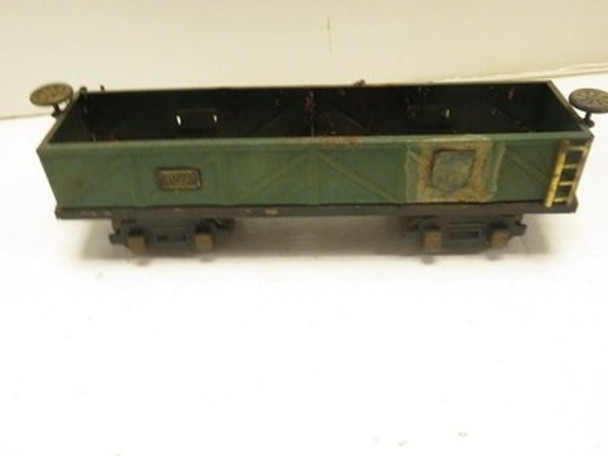 AMERICAN FLYER PRE-WAR TINPLATE 'O' #3207 GONDOLA CAR  FAIR- B1B