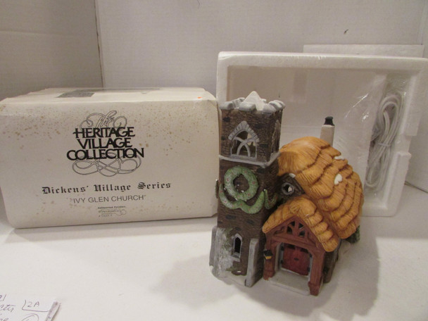 DEPT 56 59277 IVY GLEN CHURCH HERITAGE VILLAGE BUILDING W/CORD  D8
