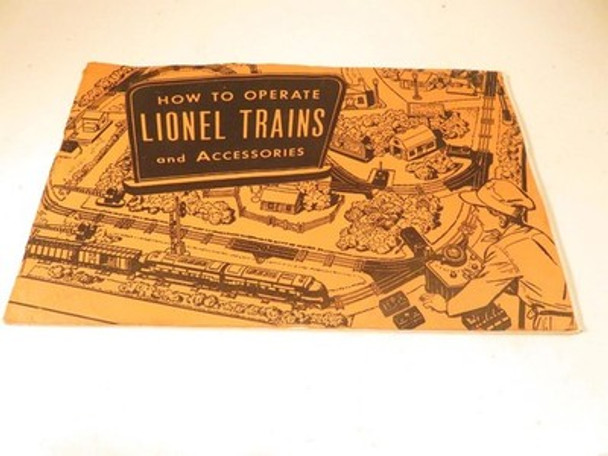 LIONEL TRAINS POST-WAR  1953 INSTRUCTION BOOKLET - FAIR- M66