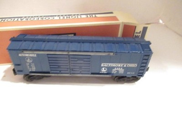 LIONEL POST-WAR 6468 BLUE AUTOMOBILE BOXCAR  - 0/027- EXC. - REPL. BOX- W71