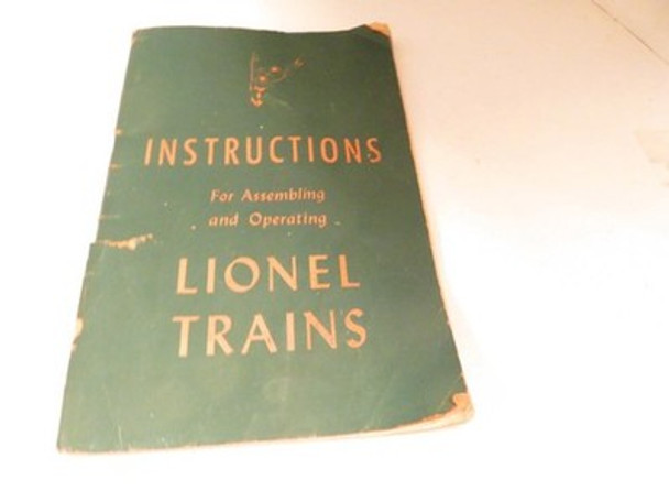LIONEL PRE-WAR  INSTRUCTION BOOKLET - ORIGINAL- FAIR - M57A