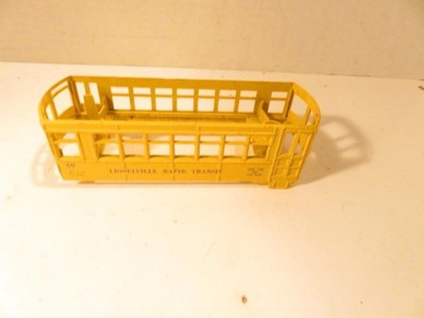 LIONEL PART - ORIGINAL #60 POST-WAR TROLLEY SHELL- GOOD - SR160 LIONEL PART - ORIGINAL #60 POST-WAR TROLLEY SHELL- GOOD - SR160