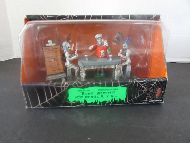 Lemax 3714 Bone Appetit! Skeletons Tabletop Halloween Decoration Spooky Town D3