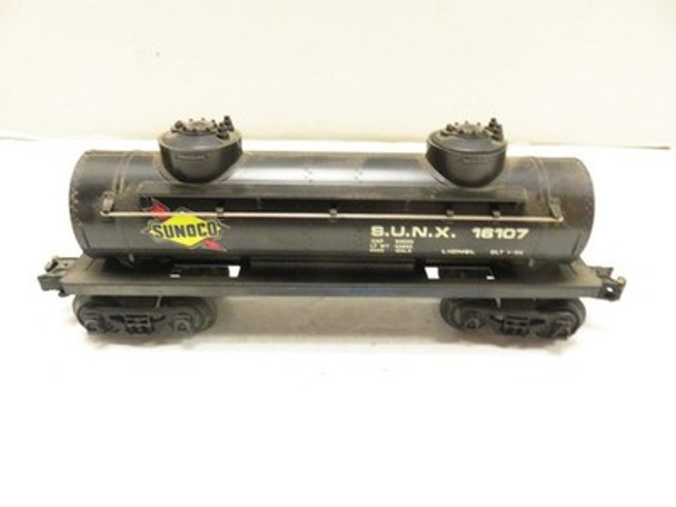 LIONEL MPC  - 16107 SUNOCO TANK CAR -  0/027 SCALE- GOOD - S31EE