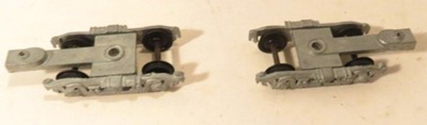 LIONEL POST-WAR HO PART- PAIR OF SILVER TRUCKS- ORIGINAL - SR124