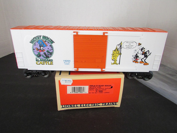 Lionel  6-19264 Perils of Mickey Boxcar White O Scale  MIB H1A