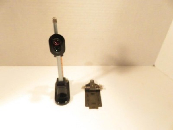 MTH TRAINS  153 BLOCK SIGNAL W/PLATE- WORKS FINE- 0/027- EXC. - M9