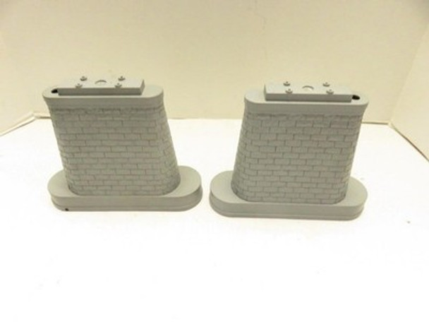 MTH TRAINS -RAILKING - TWO BRIDGE PIERS-  APPROX 6" TALL- EXC.- S8