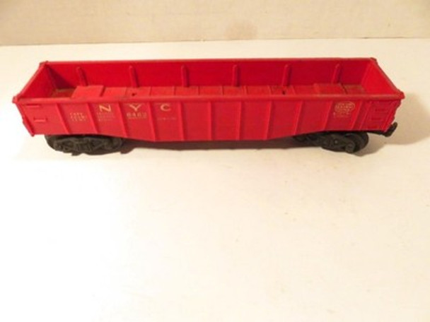 LIONEL POST-WAR TRAINS- 6462 RED GONDOLA  -  027 - EXC. - S31J