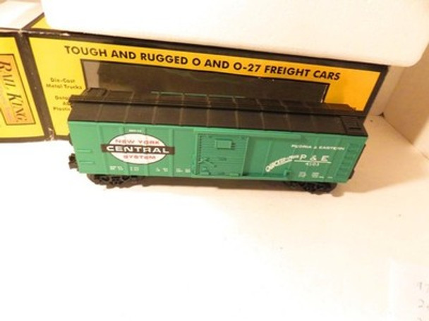 MTH TRAINS RAILKING 30-7414 - NEW YORK CENTRAL BOXCAR - 0/027- LN- BXD- B9