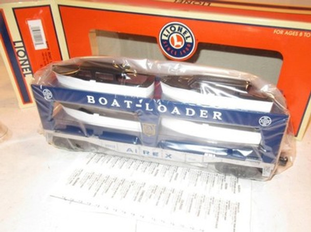 LIONEL- 29413 - AIREX BOAT LOADER CAR W/4 BOATS - O/027 - NEW - B9