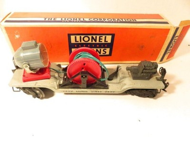 LIONEL POST-WAR TRAINS-3650 DIECAST SEARCHLIGHT EXTEN. CAR - LN- BXD- B6R