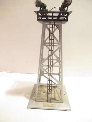 LIONEL- 12886  #395 METAL FLOODLIGHT TOWER  0/027 - BOXED- EXC.- SH