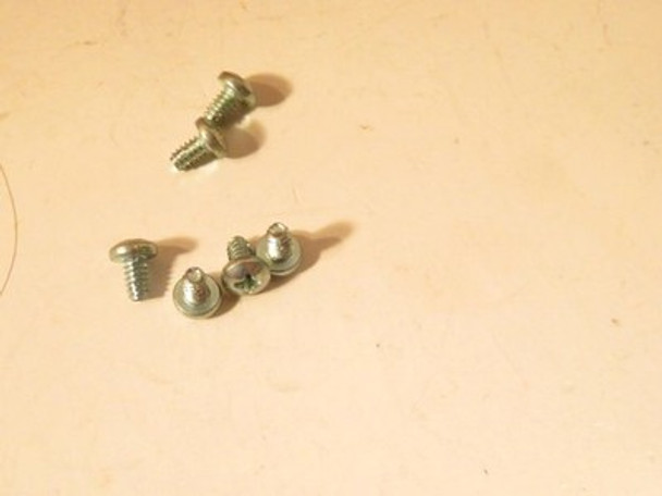LIONEL PART ORIGINAL SCREWS- 600-8142-062 - 4-40 X 3/16" (6)- NEW- SILVER -S31KK