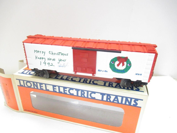 LIONEL 19916 LIMITED PROD.1992 EMPLOYEE CHRISTMAS CAR  -  0/027- BOXED  - B13A|297130932156