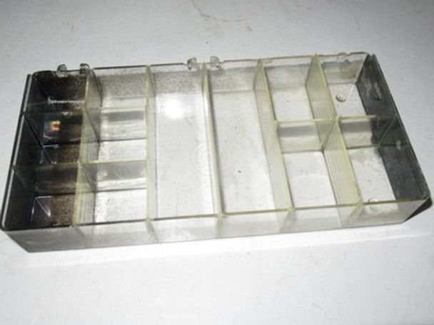 PARTS STORAGE  -12 BIN UNIT- 4  1/4" X  8 1/4" - FAIR - B6|357086950048