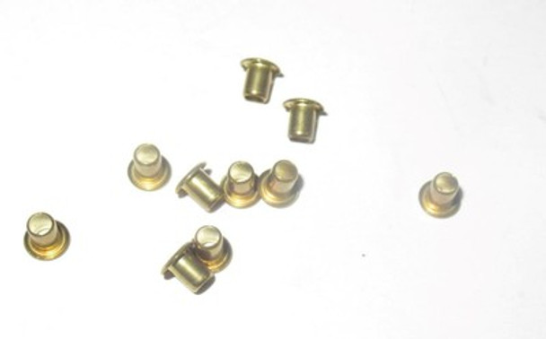 LIONEL POST-WAR PART 690-OOSE-045 - EYELETS 1/8 X 5/32- BRASS- 10 PCS - NEW-SR19|297411648898