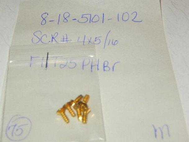 LIONEL PART - 8-18-5101-102  SCREWS- #4X5/16 - 6 PIECES- NEW- W46M|357225527482