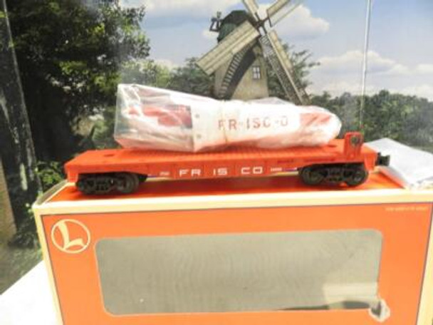 LIONEL- 36089 FRISCO FLAT CAR W/PLANE  D/C TRUCKS -  0/027 - NEW - H1W|356467115042