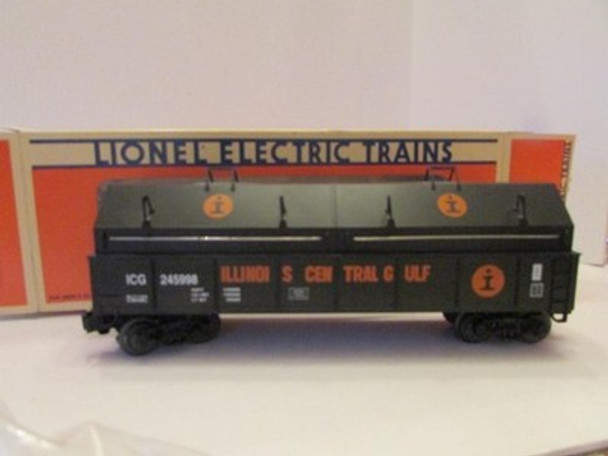 LIONEL - 17404 ILLINOIS CENTRAL STANDARD O GONDOLA  - 0/027- BOXED -NEW- J1W|396850068467