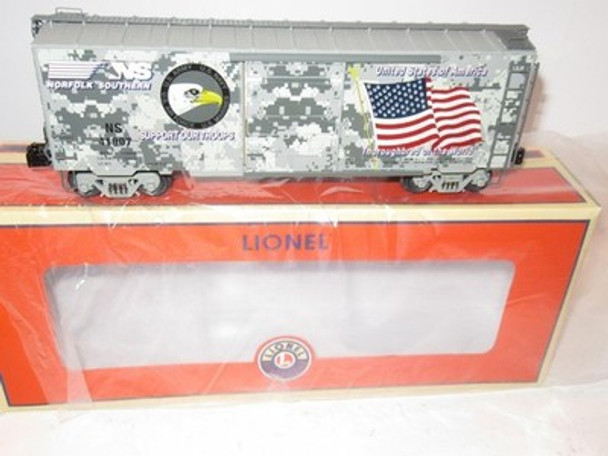 LIONEL LTD PROD. - 58509- NORFOLK SOUTHERN- SUPPORT OUR TROOPS BOXCAR-  NEW-B7|297509053496