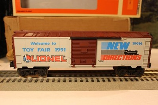 LIONEL-19914 - 1991 TOY FAIR BOXCAR - LIMITED PRODUCTION - 0/027- MINT - B16|297509053555
