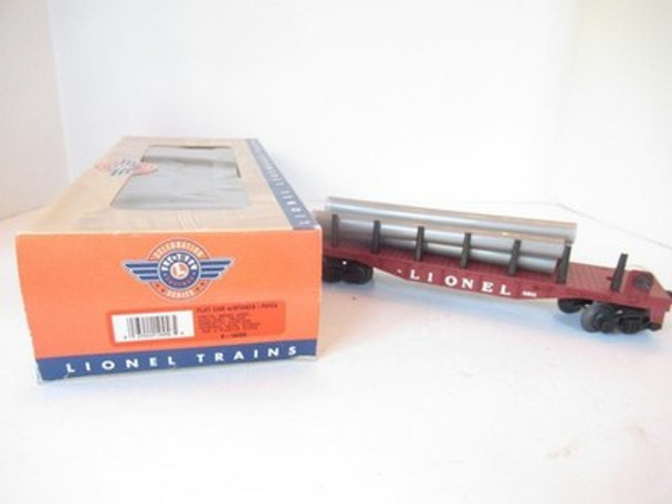 LIONEL POST-WAR CELEBRATION - 19456 FLAT CAR W/PIPES - LN - 0/027- BOXED|357388554066