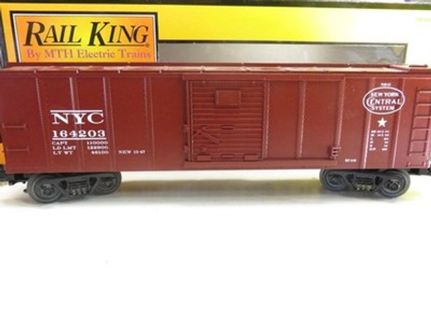 MTH TRAINS - RAILKING NEW YORK CENTRAL BOXCAR- 027-LN- WRONG BOX - SH|297517825111