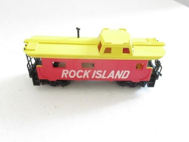 HO TRAINS TYCO - ROCK ISLAND CABOOSE - LATCH COUPLERS- EXC. - M14|297552308930