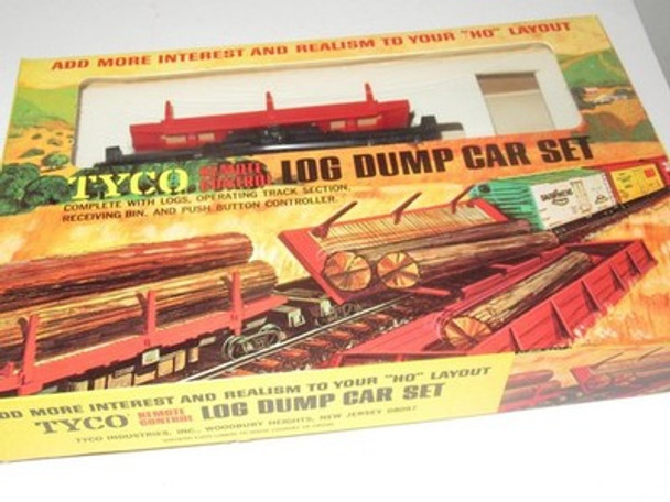 HO TRAINS- VINTAGE  TYCO #926:900 REMOTE CONTROL LOG DUMP CAR SET- NEW - S32|396975660187